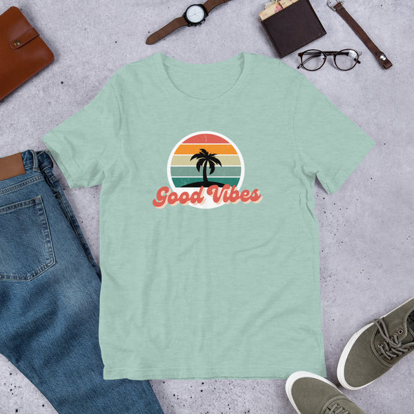 Good Vibes Lonely Island, Unisex t-shirt, Good Vibes T-shirt, Good Vibes Only Tee, Palm Tree Shirt, Good Vibes